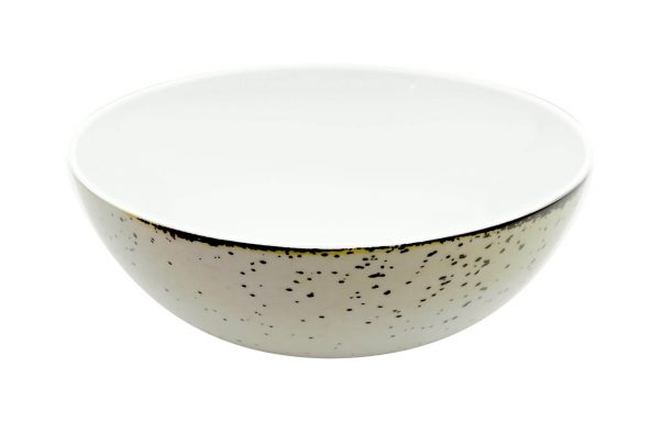 SALADEIRA Ø23CM ALT.9CM RUSTICO BRANCO